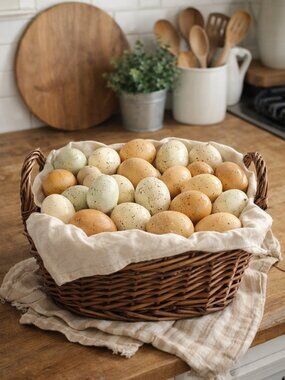 Farmhouse Speckled Decorative Eggs – Set of 24 (2 Packs) – NWT